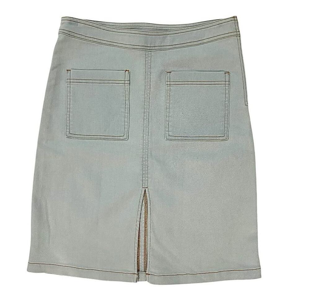 BISHOP + YOUNG BY ANTHROPOLOGIE RETRO DENIM SKIRT SIZE SMALL